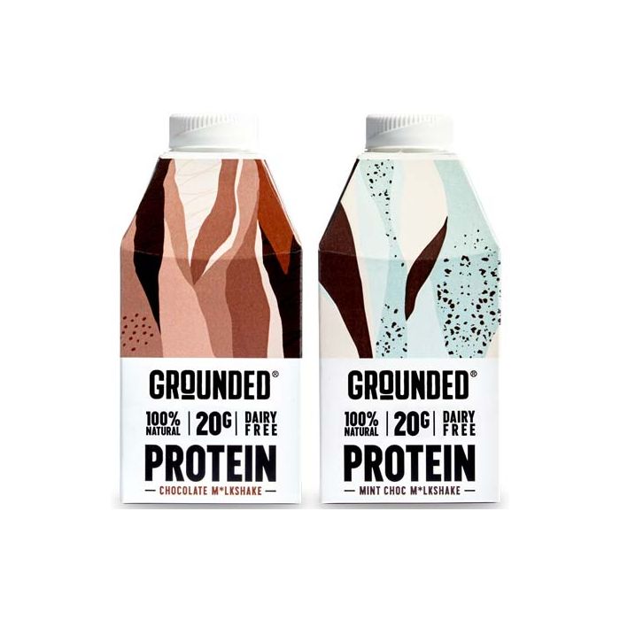 Grounded Protein M*lkshake 10 x 490ml Gymstop.co.uk