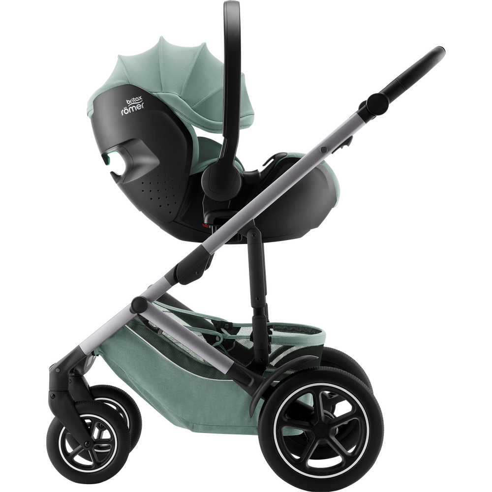 New Britax Romer Baby-Safe Pro Car Seat Jade Green with Vario Basse 5Z - Clearance