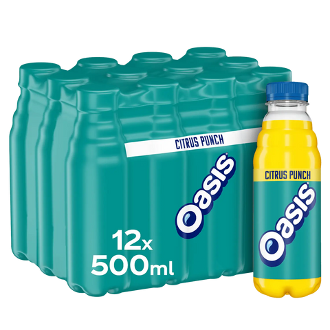 Oasis Citrus Punch 12 x 500ml - Out of Date