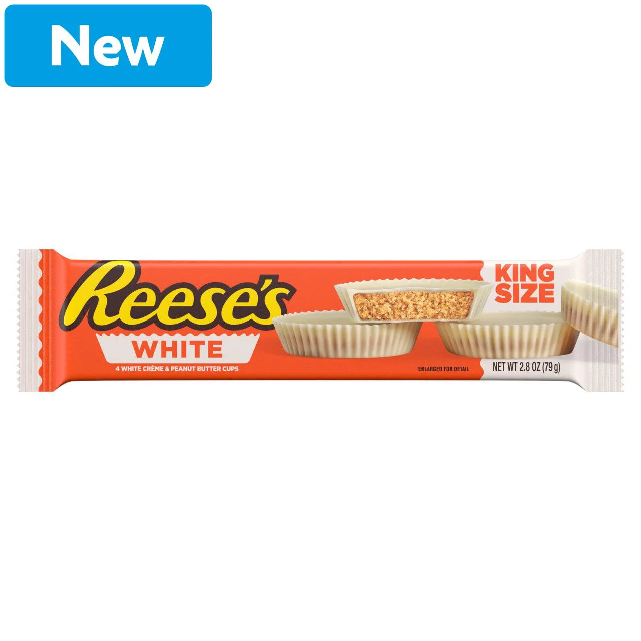 Reese's King Size White Peanut Butter Cups 79g - Out of Date
