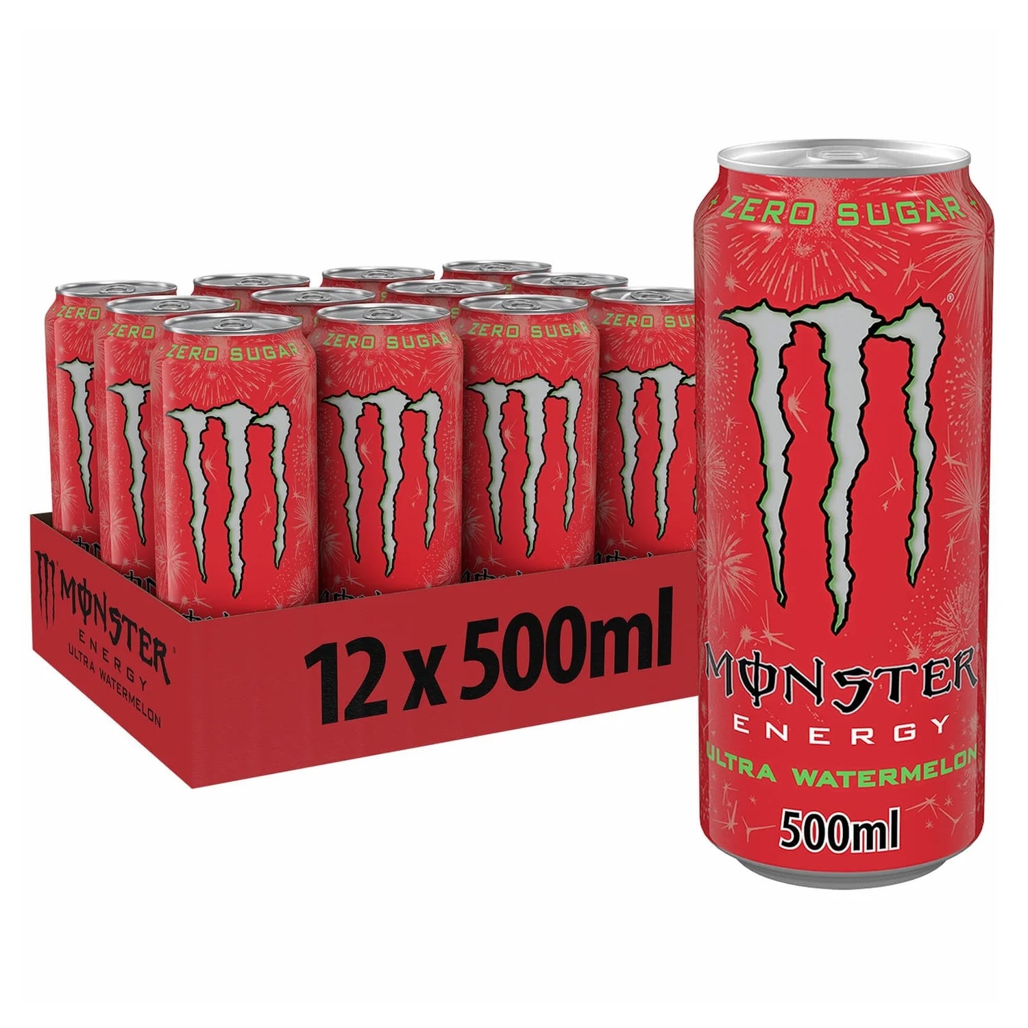 Monster Energy Ultra Watermelon 12 x 500ml - Out of Date