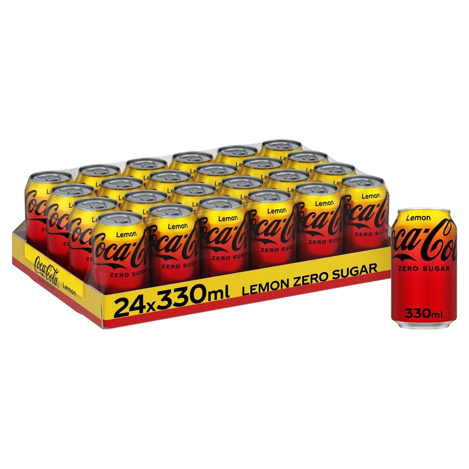 Coca-Cola Zero Sugar Lemon 24 x 330ml - Out of Date