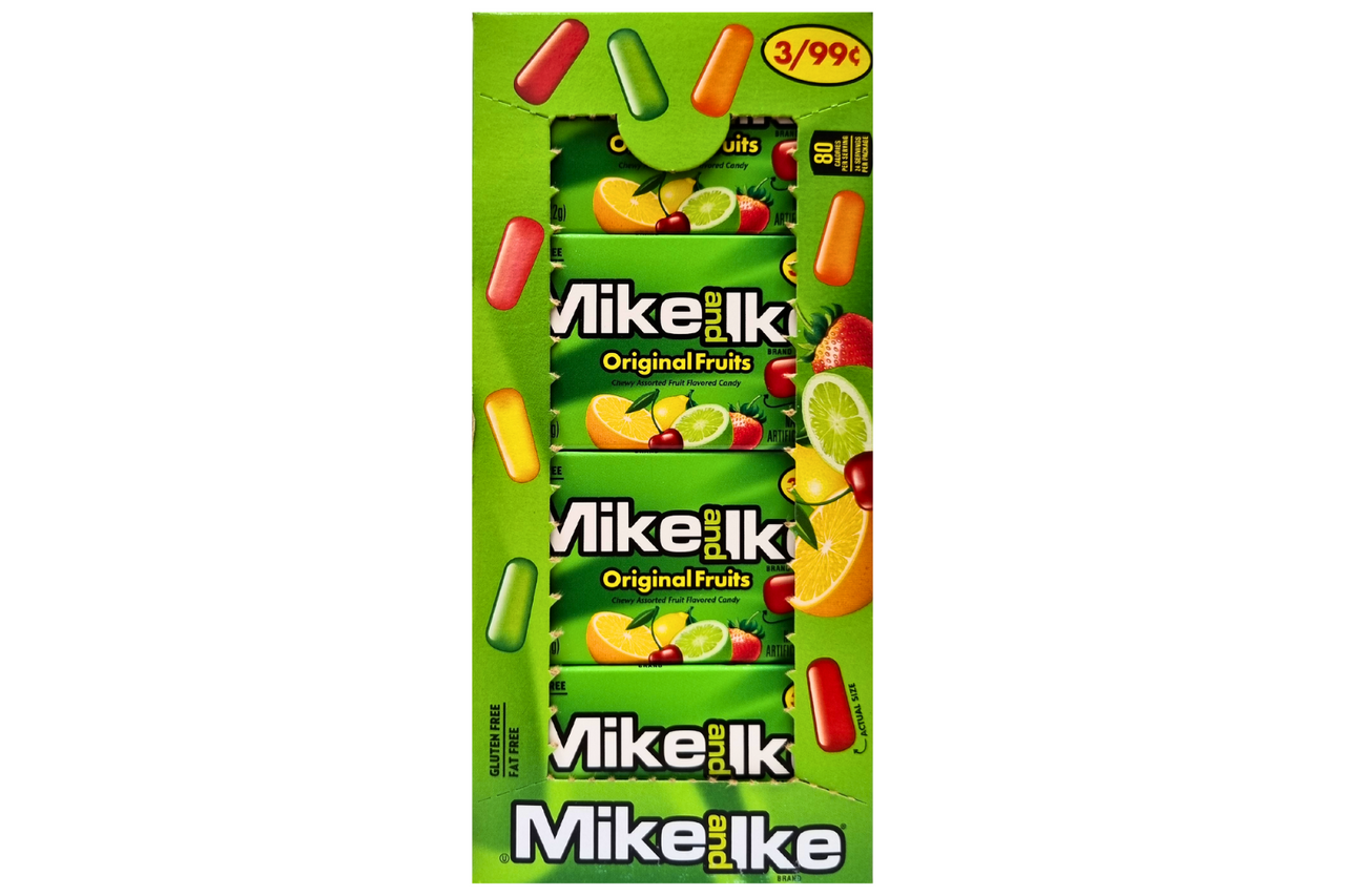 Mike & Ike Original Fruits 24 x 22g (box) - Out of Date