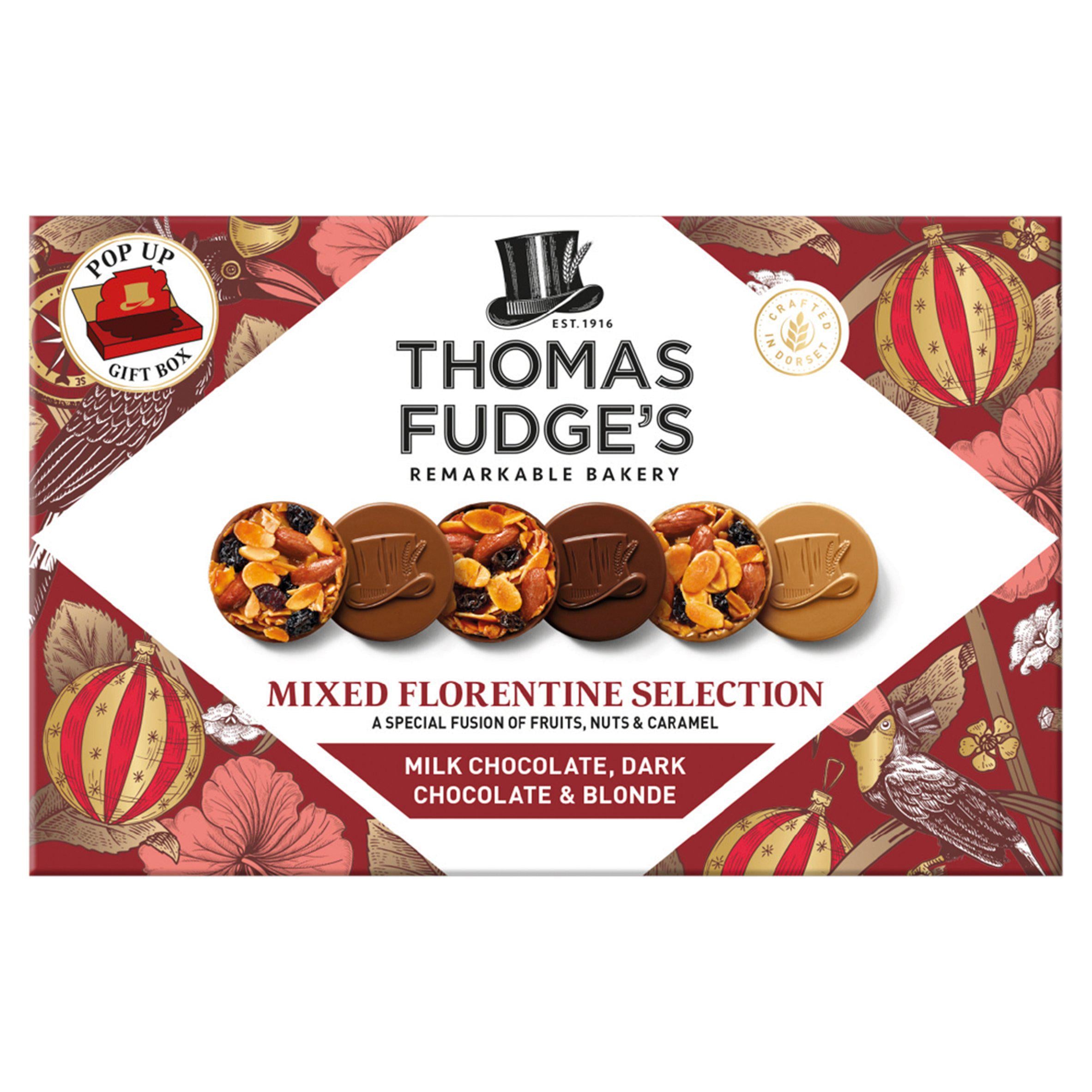 Thomas Fudge's Mixed Florentine Selection 228g - Out of Date