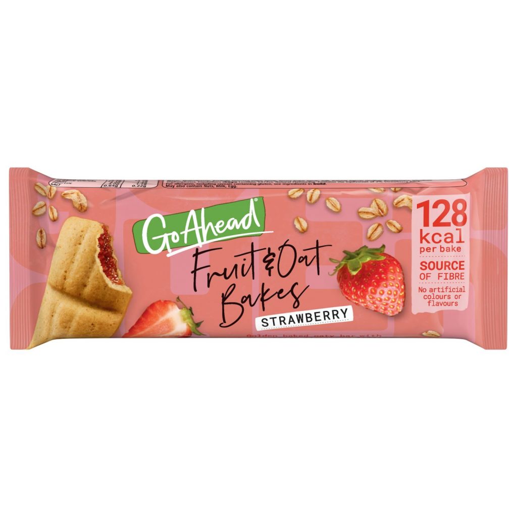 Go Ahead Fruit & Oat Bakes Strawberry 10 x 36g (pack) - Out of Date