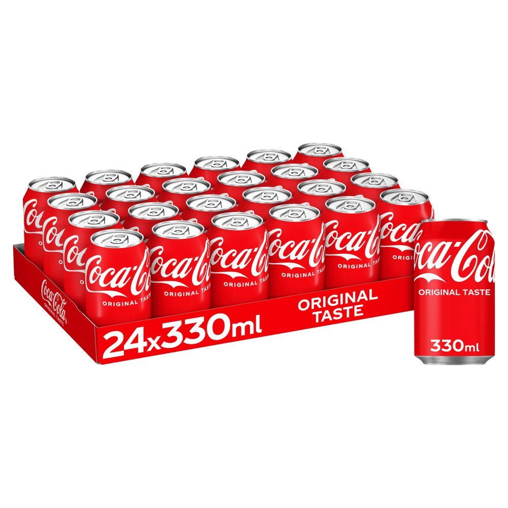 Coca-Cola Original Coke 24 x 330ml (case) - Out of Date
