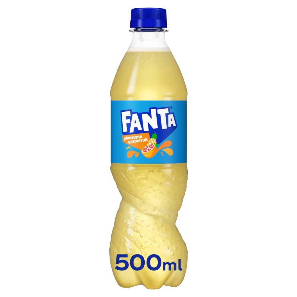 Fanta Grapefruit & Pineapple 12 x 500ml - Out of Date