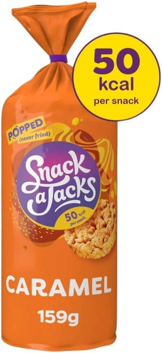 Snack a Jacks Caramel Jumbo Rice Cakes 180g - Out of Date