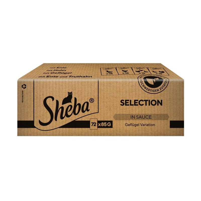 Sheba Poultry Selection 72 x 85g - Short Dated