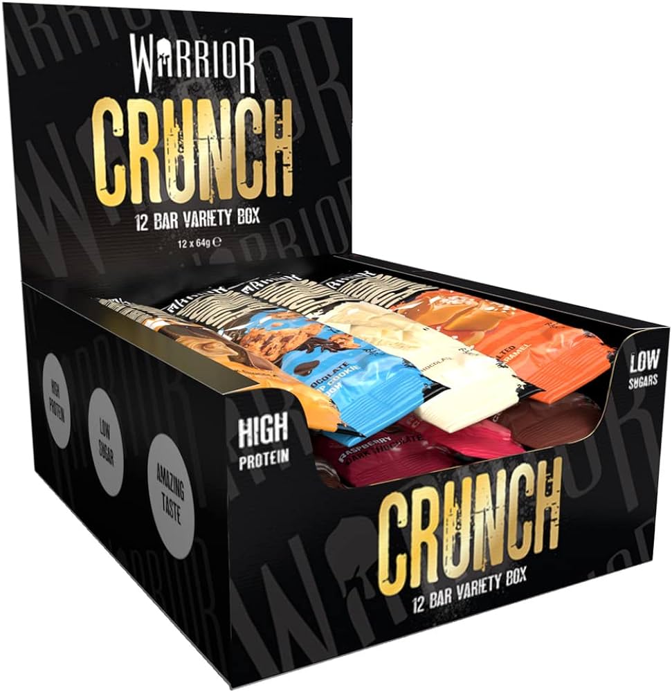 Warrior Variety Crunch Protein Bars 12 x 64g