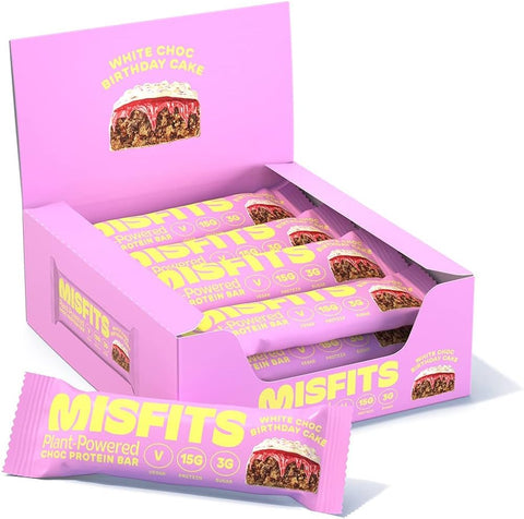 Misfits Vegan Protein Bar 12 x 45g - Out of Date