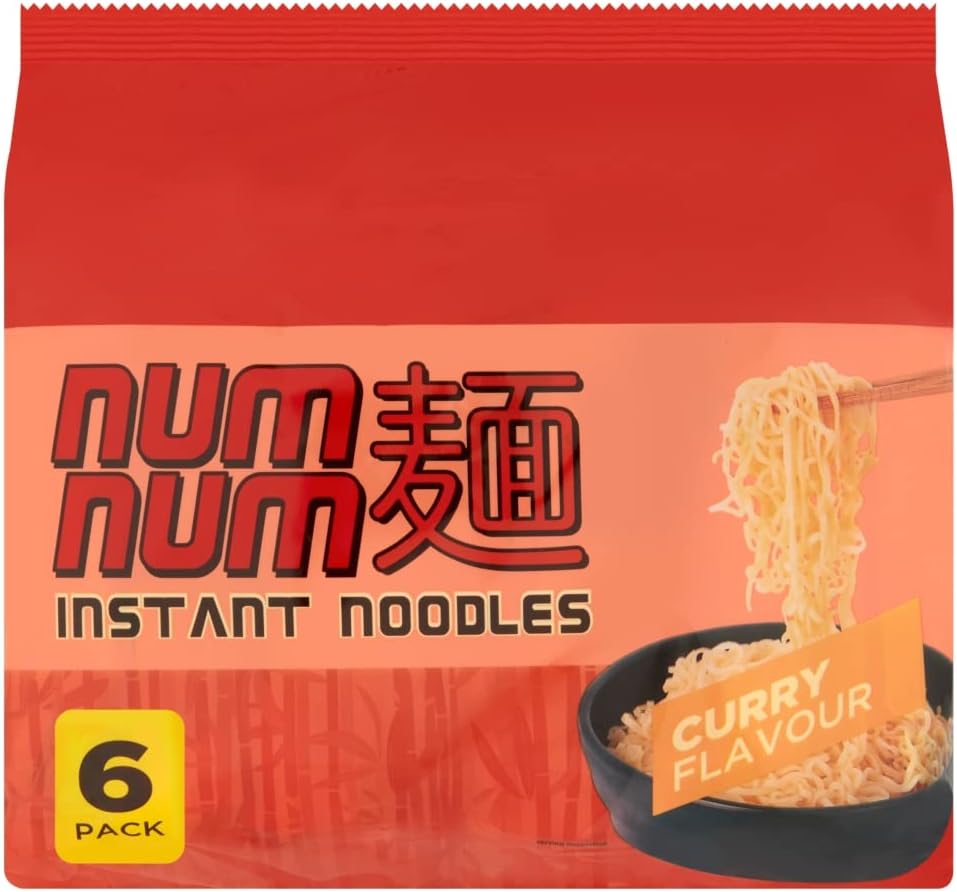 Num Num Instant Noodles 6 x 60g - Out of Date