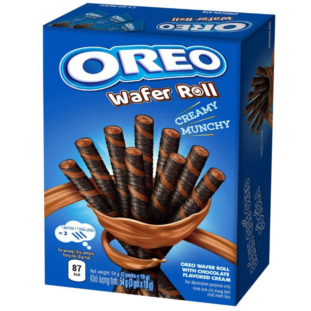 Oreo Chocolate Water Rolls 54g - Out of Date