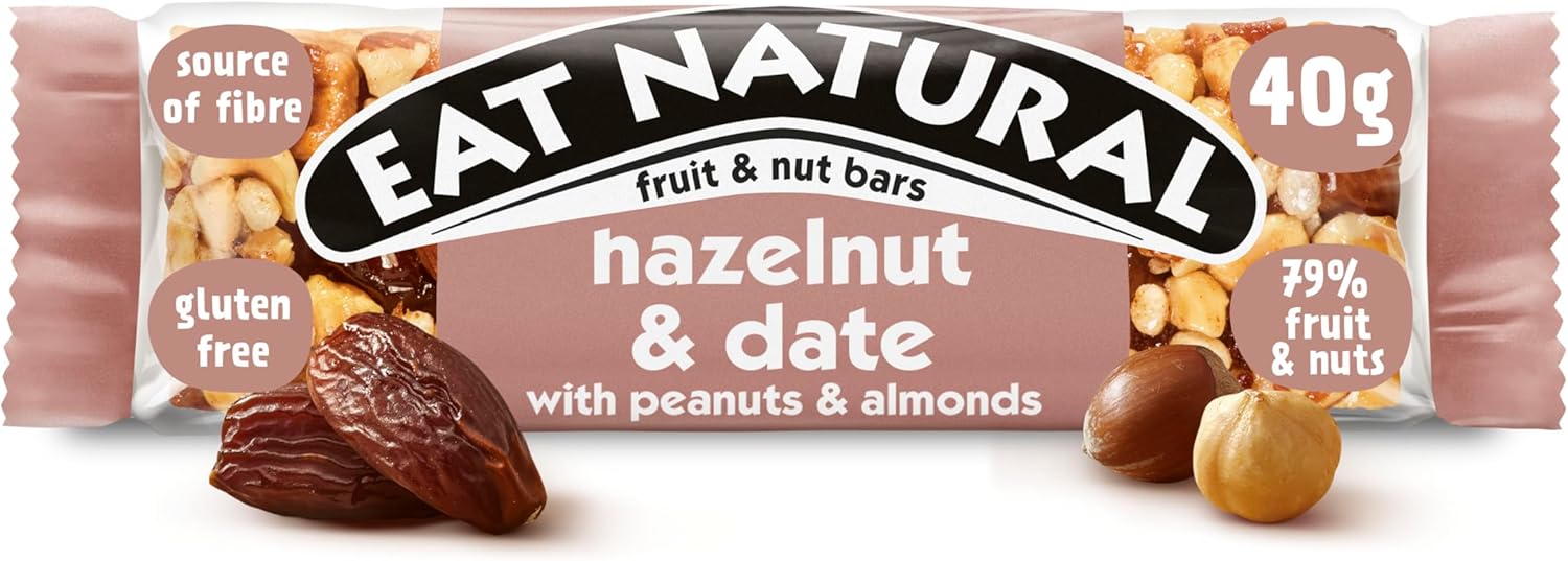 Eat Natural Hazelnut & Date 12 x 40g - Out of Date