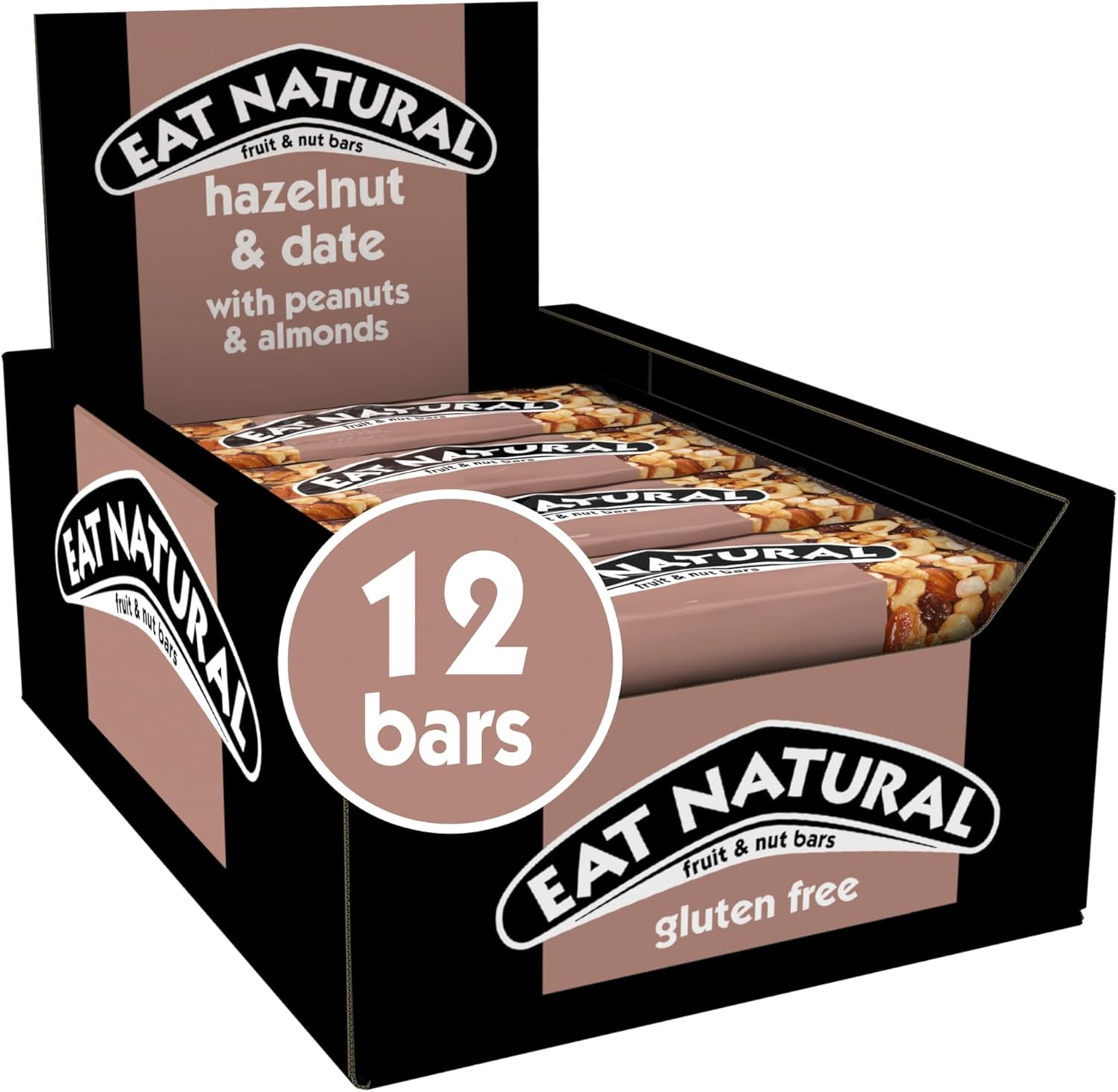 Eat Natural Hazelnut & Date 12 x 40g - Out of Date