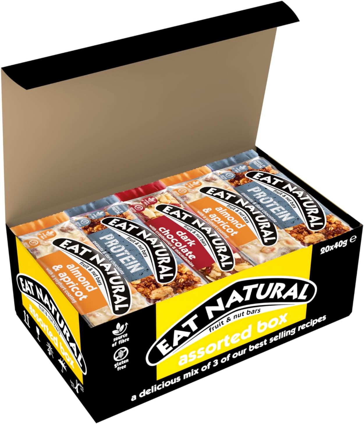 Eat Natural Assorted Box 20 x 40g - Out of Date