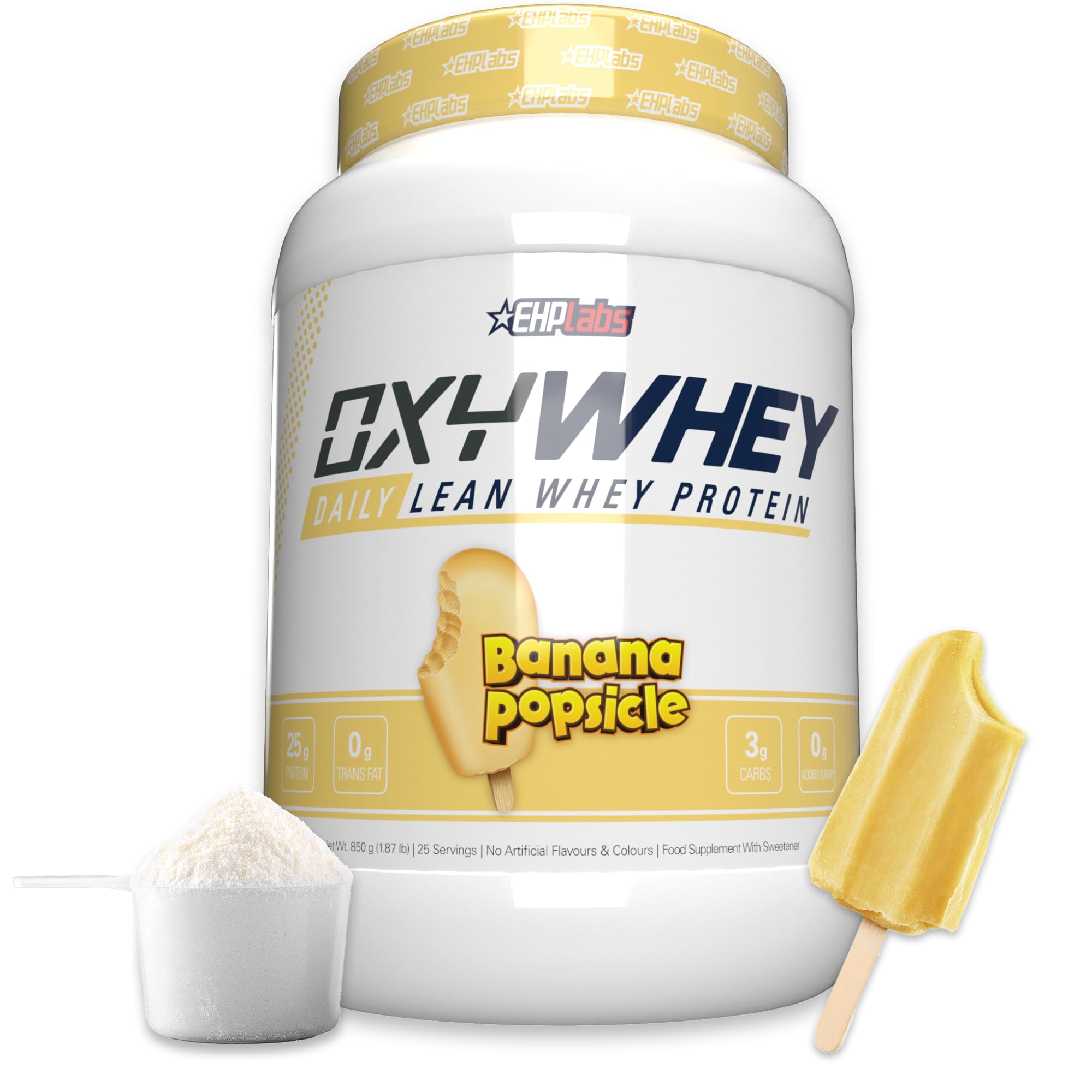 EHP Labs OxyWhey Protein Banana Popsicle 825g - Out of Date