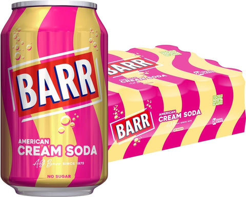 Barr Cream Soda 24 x 330ml - Short Dated