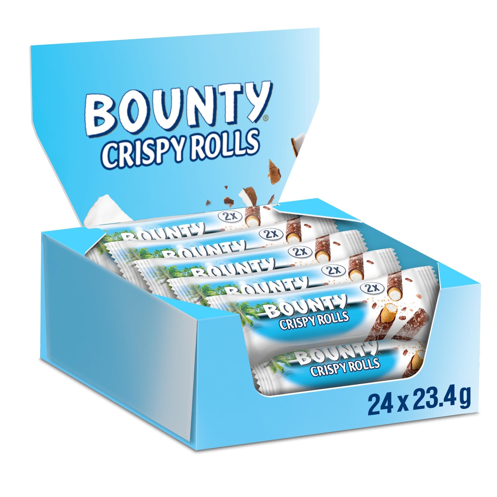 Bounty Crispy Rolls 24 x 23.4g (box) - Out of Date