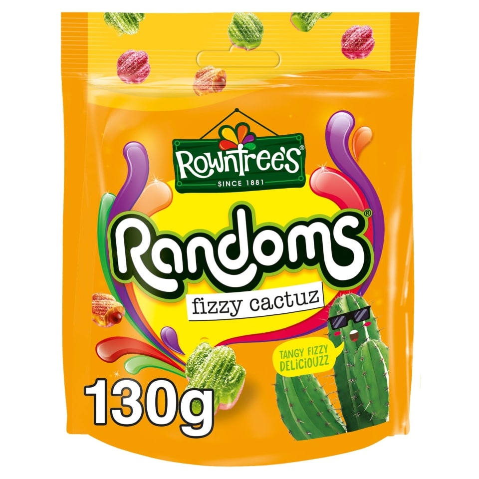Rowntree's Randoms Fizzy Cactuz Sour Sweets 130g - Out of Date