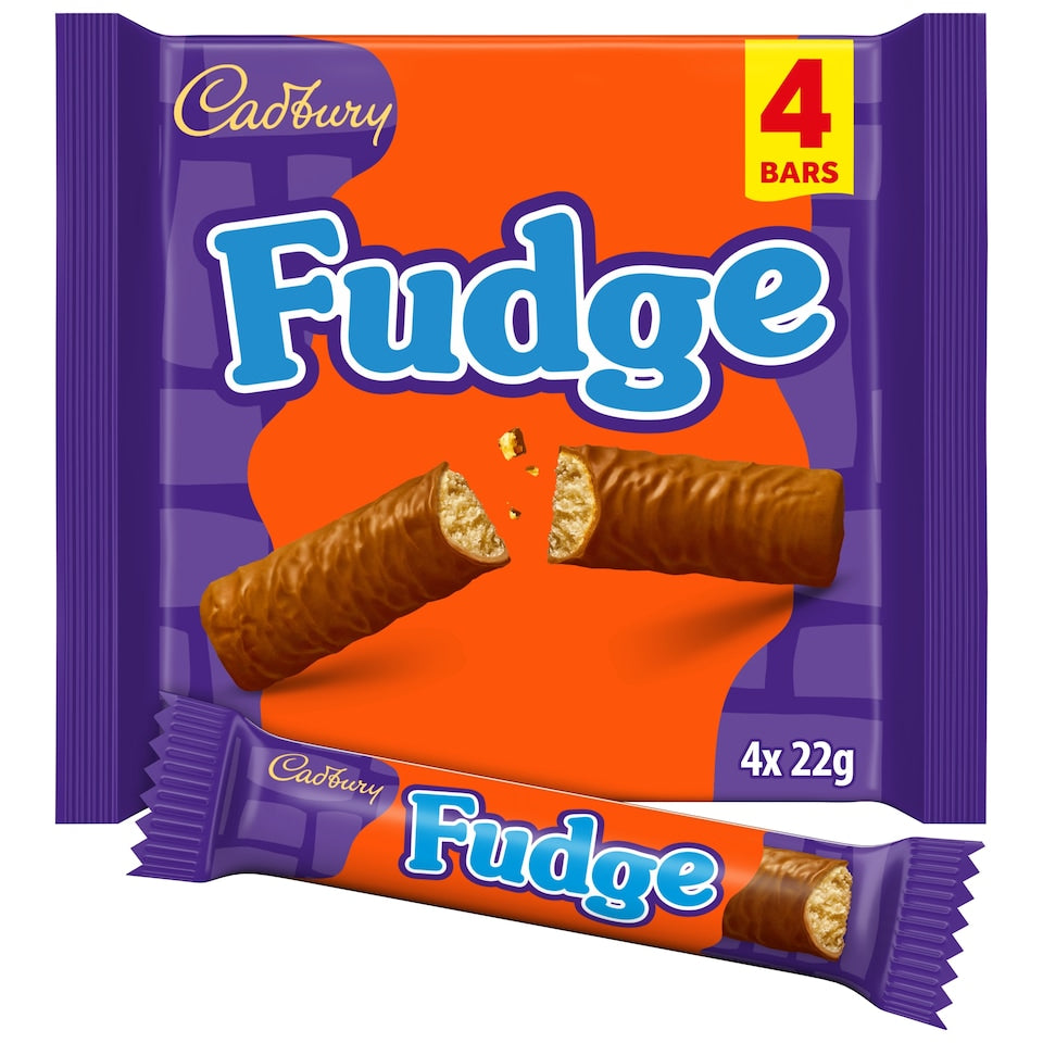 Cadbury Fudge Bar 4 x 22g - Out of Date