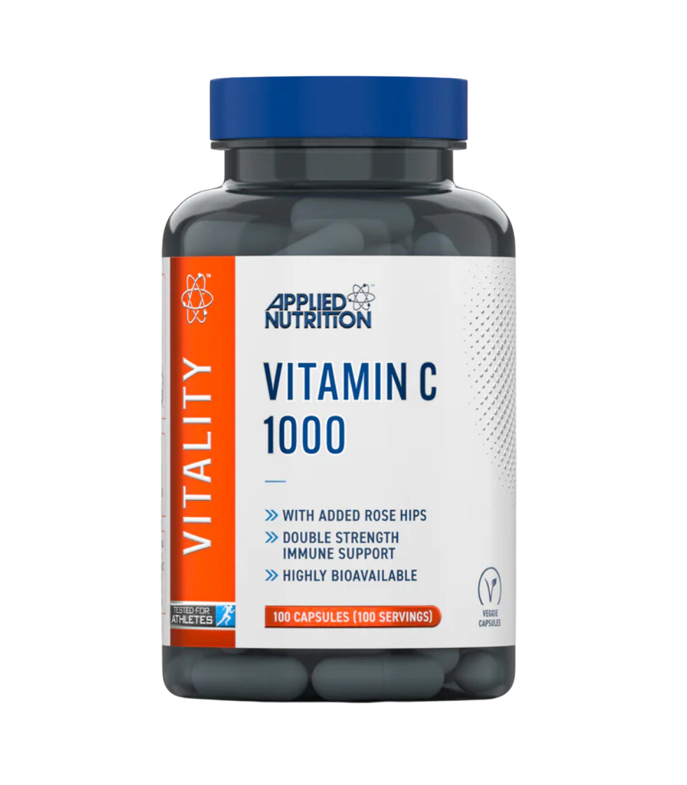 Applied Nutrition VITALITY Vitamin C 1000MG & ROSE HIPS 100 Caps