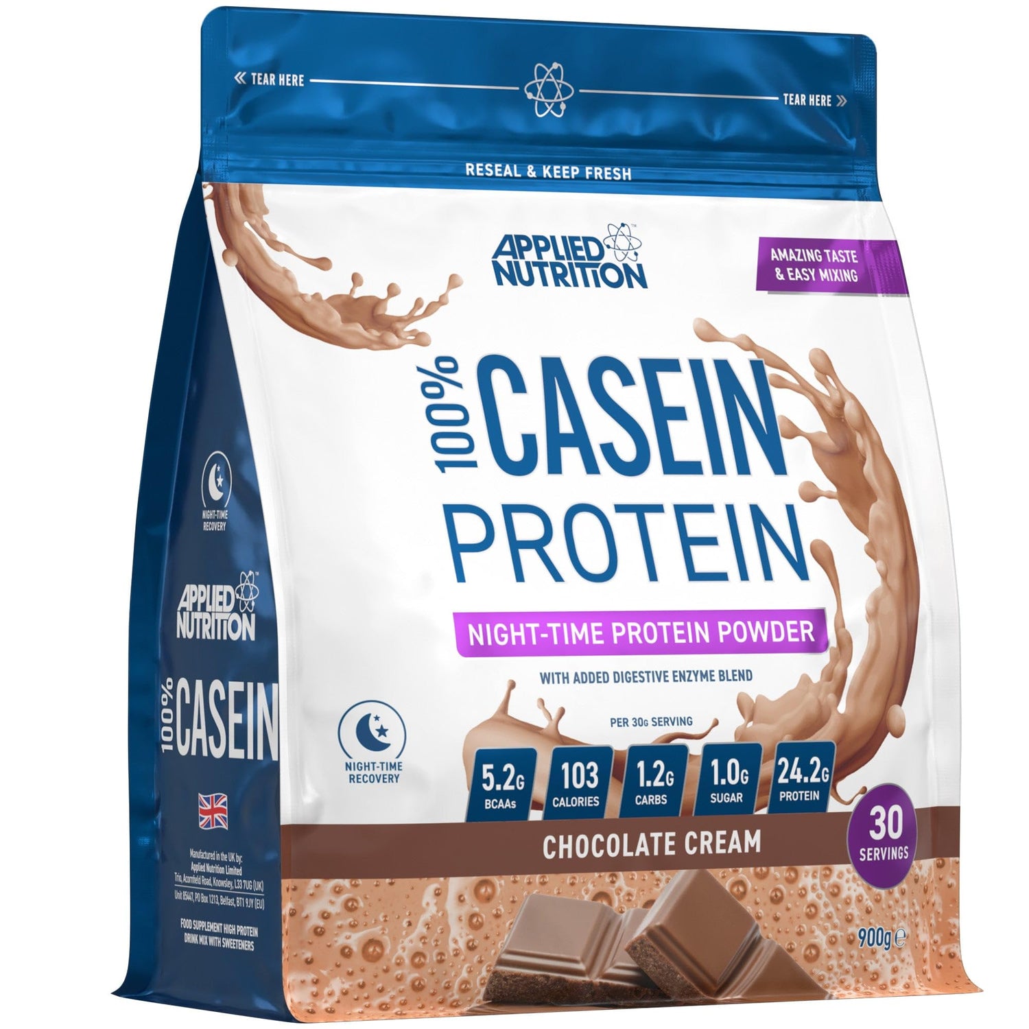Applied Nutrition 100% Casein Protein 900g