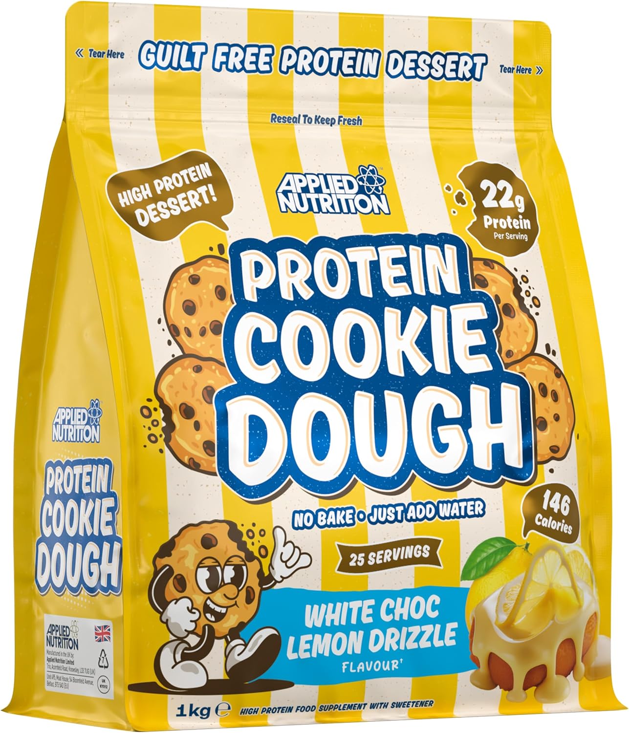 Applied Nutrition Protein Cookie Dough 1kg + Free Gifts