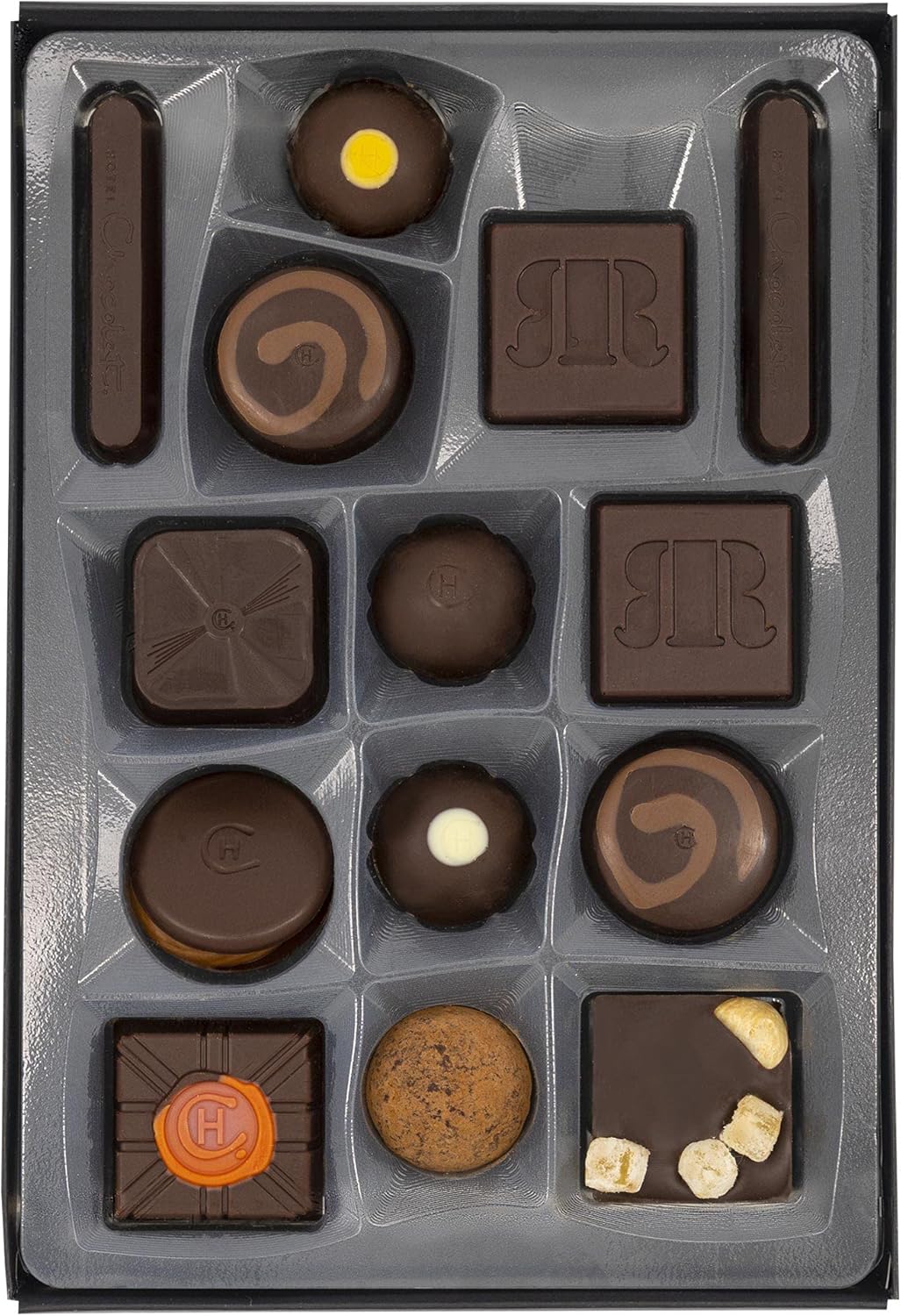Hotel Chocolat Serious Dark Fix H-Box 155g - Out of Date