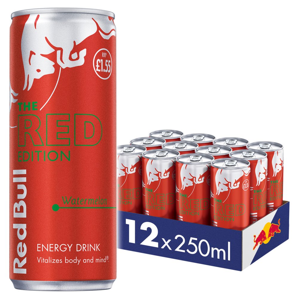 Red Bull Red Energy Drink 12 x 250ml - Out of Date