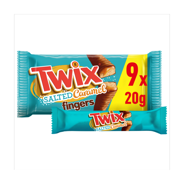 Twix Salted Caramel 9 Pack (9 x 20g) - Out of Date