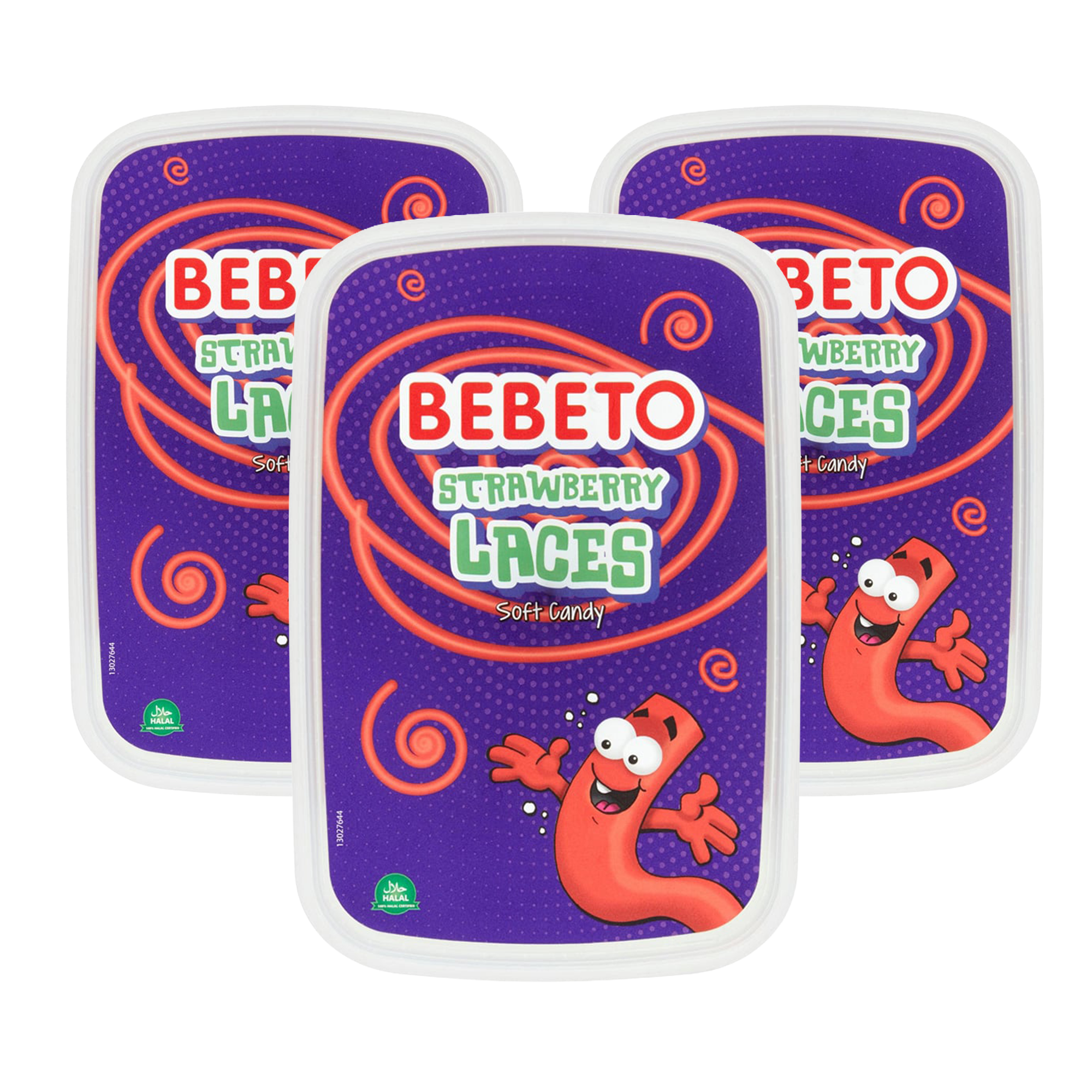 Bebeto Strawberry Laces 3 x 500g (Triple Pack) - Out of Date