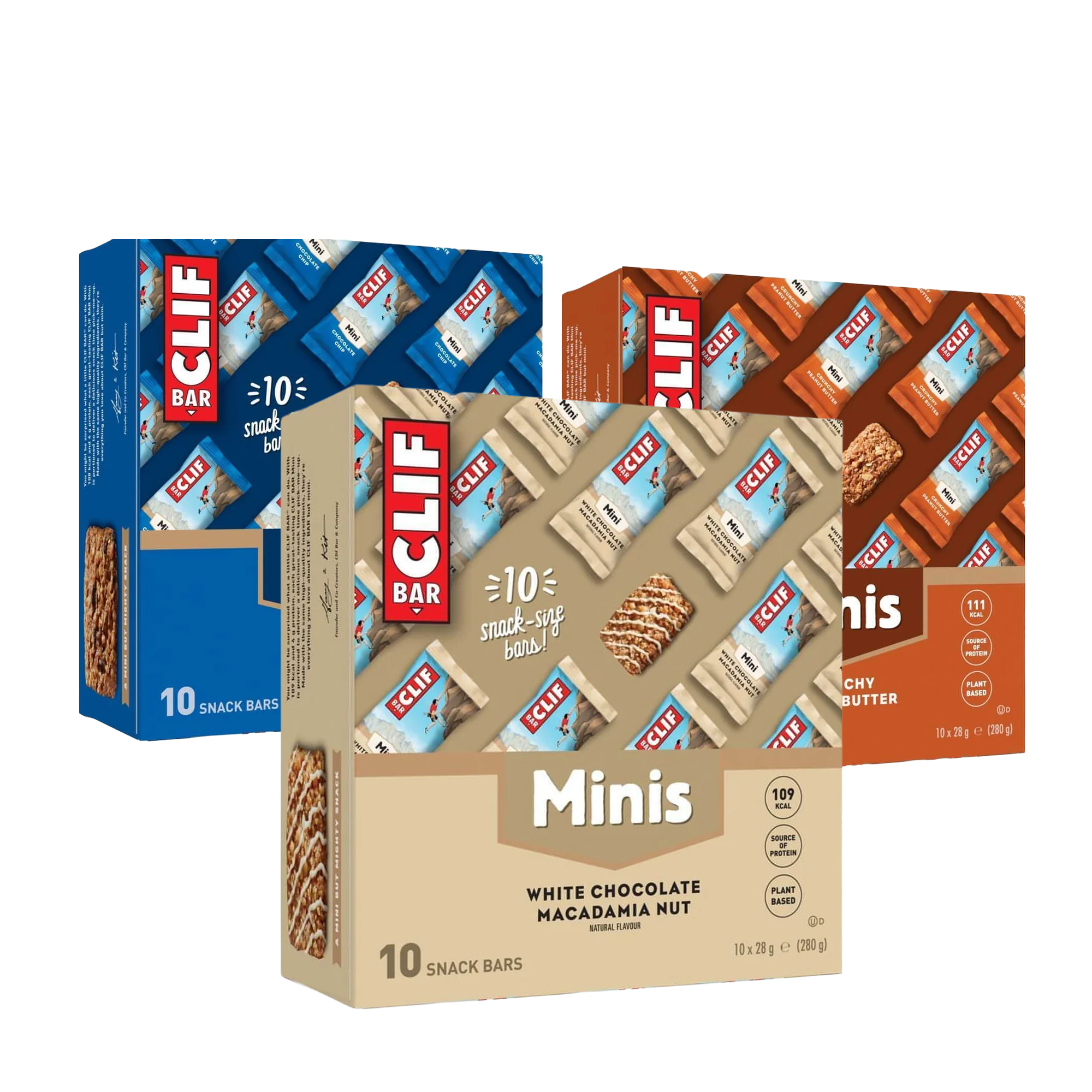 CLIF Minis Protein Bars 30 x 28g (1 of each flavour) - Out of Date