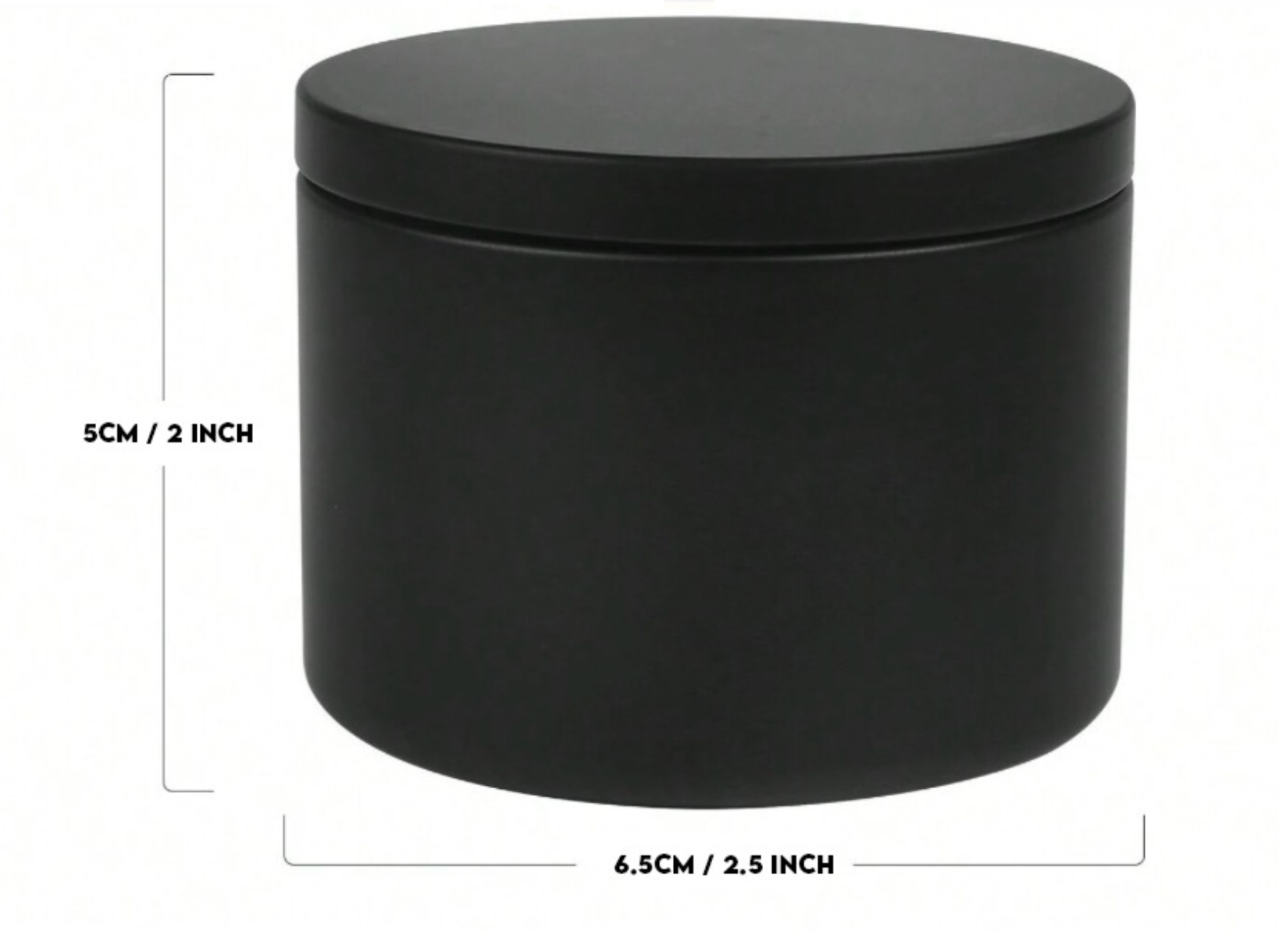 Black Candle Jar - 4oz - Clearance - Damaged Packaging
