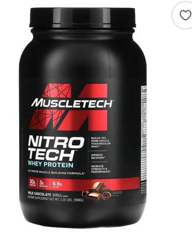 Muscletech Chocolate Nitro Tech Whey Protein 998g