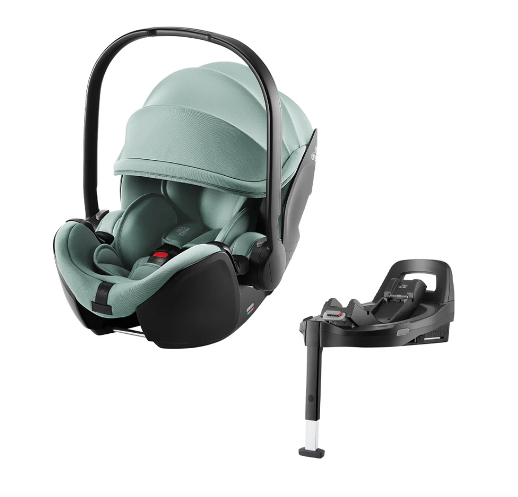 New Britax Romer Baby-Safe Pro Car Seat Jade Green with Vario Basse 5Z - Clearance