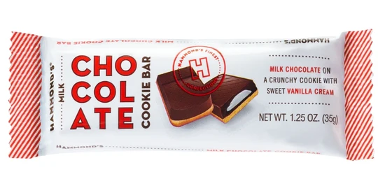 Hammond's Milk Chocolate Cookie Bar 35g - Out of Date