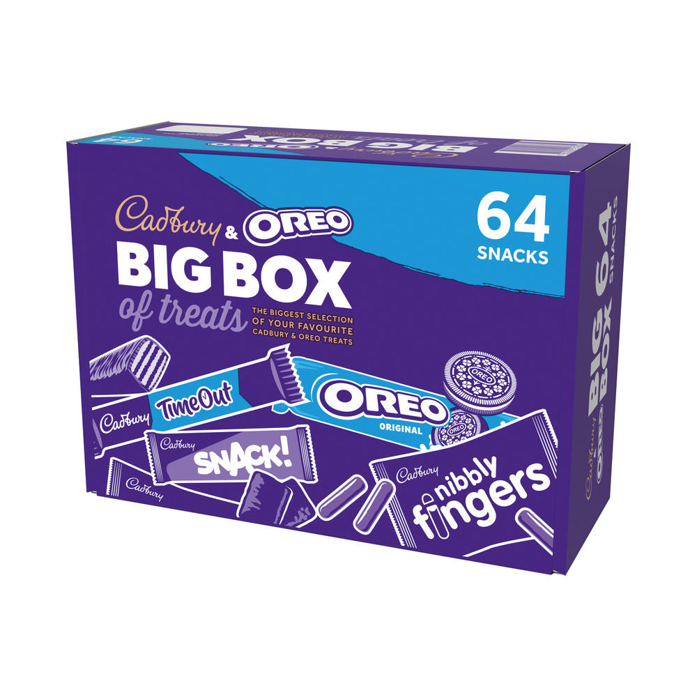 Cadbury and Oreo Big 64 Box of Treats Bulk Box 1.6kg - Short Dated