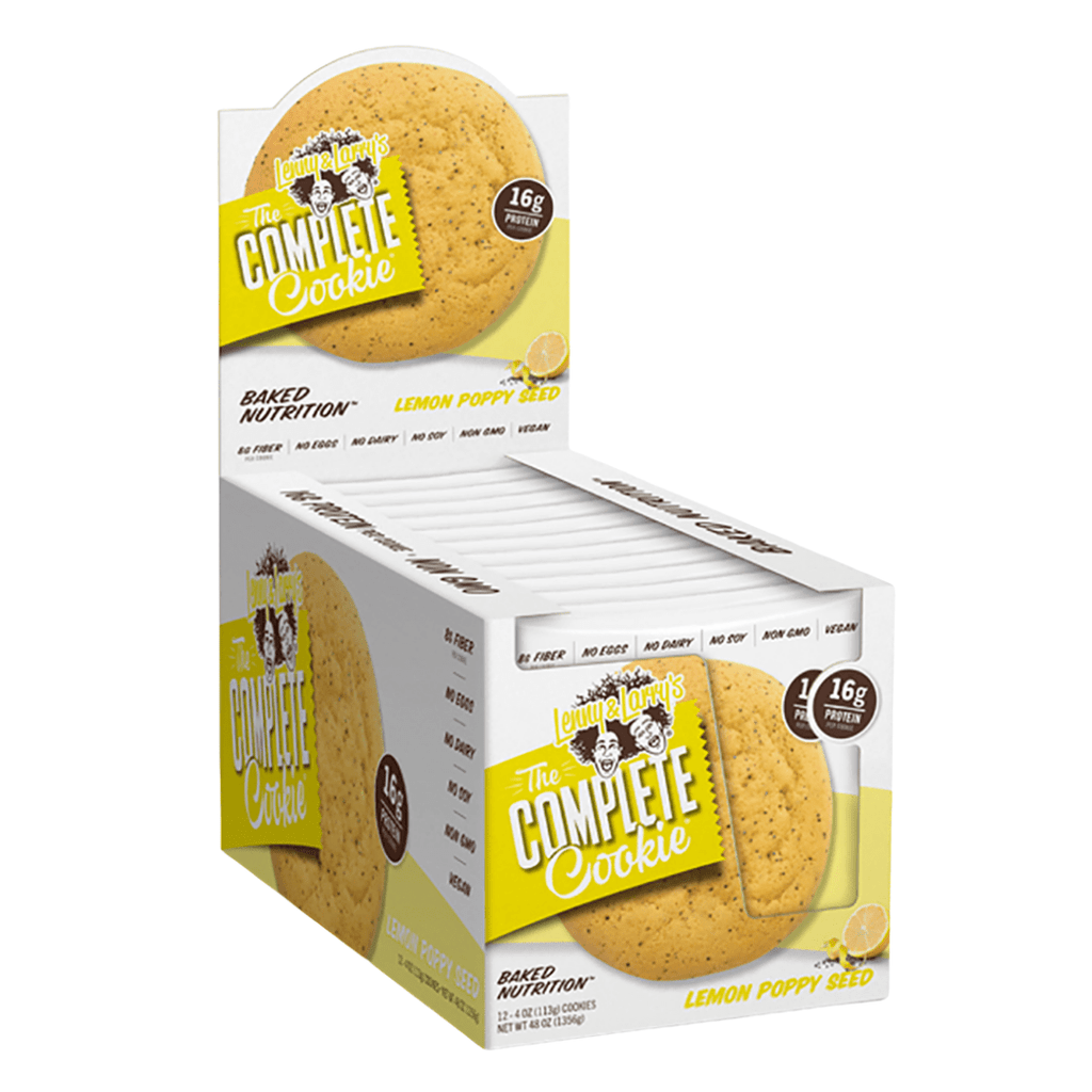 Lenny & Larry's The Complete Cookie Lemon Poppy Seed 12 x 113g - Out of Date