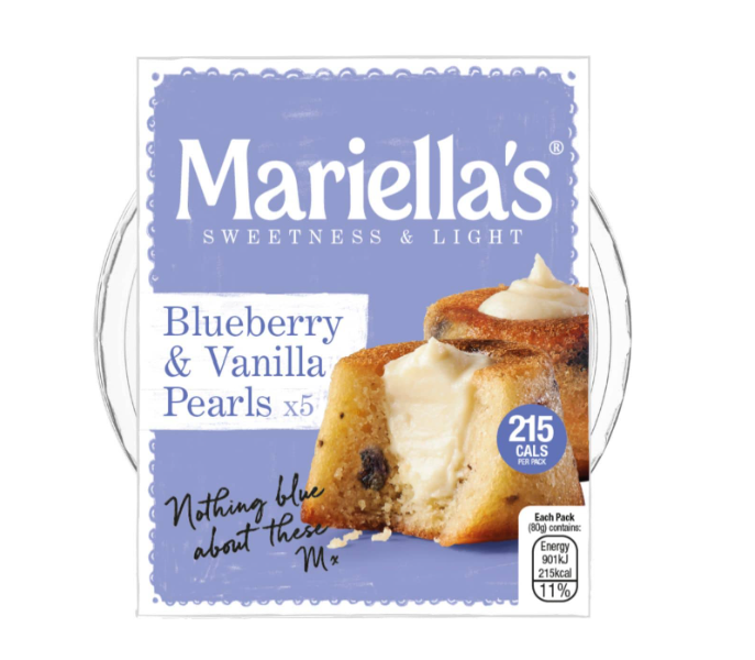 Mariella’s Blueberry & Vanilla Pearls (6 pack x 5 cakes)