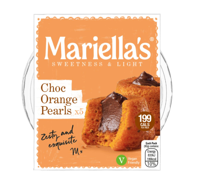 Mariella’s Chocolate Orange Pearls (6 pack x 5 cakes)