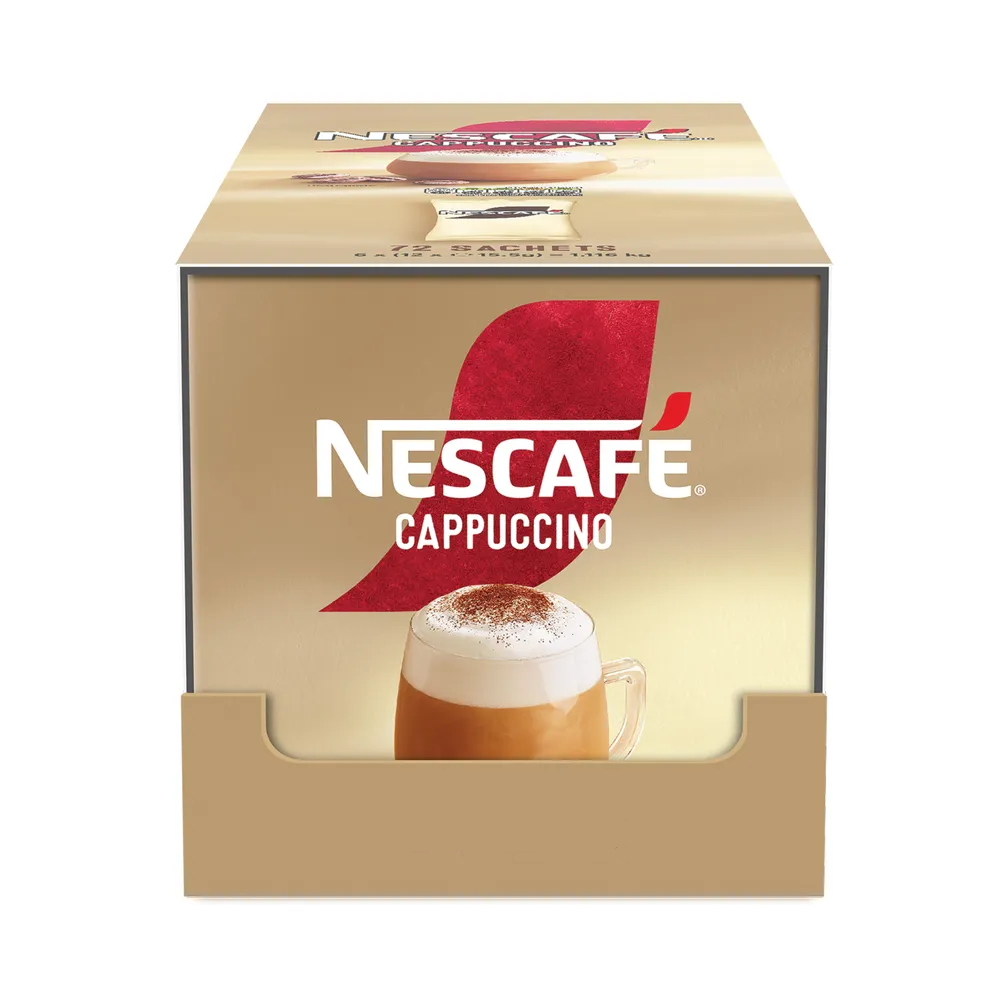 Nescafe Cappuccino Instant Coffee Sachets 70 x 14.2g (10 Boxes)