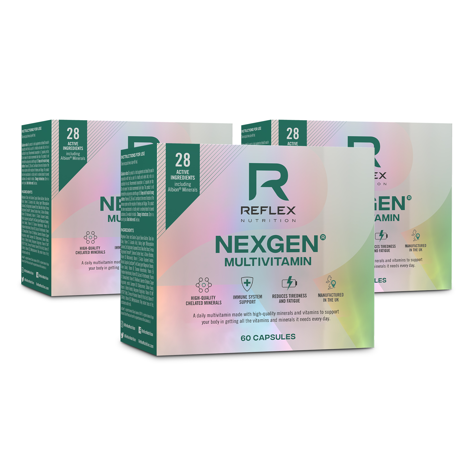 Reflex Nutrition Nexgen Multivitamin (Pack of 3) 3 x 60 Caps