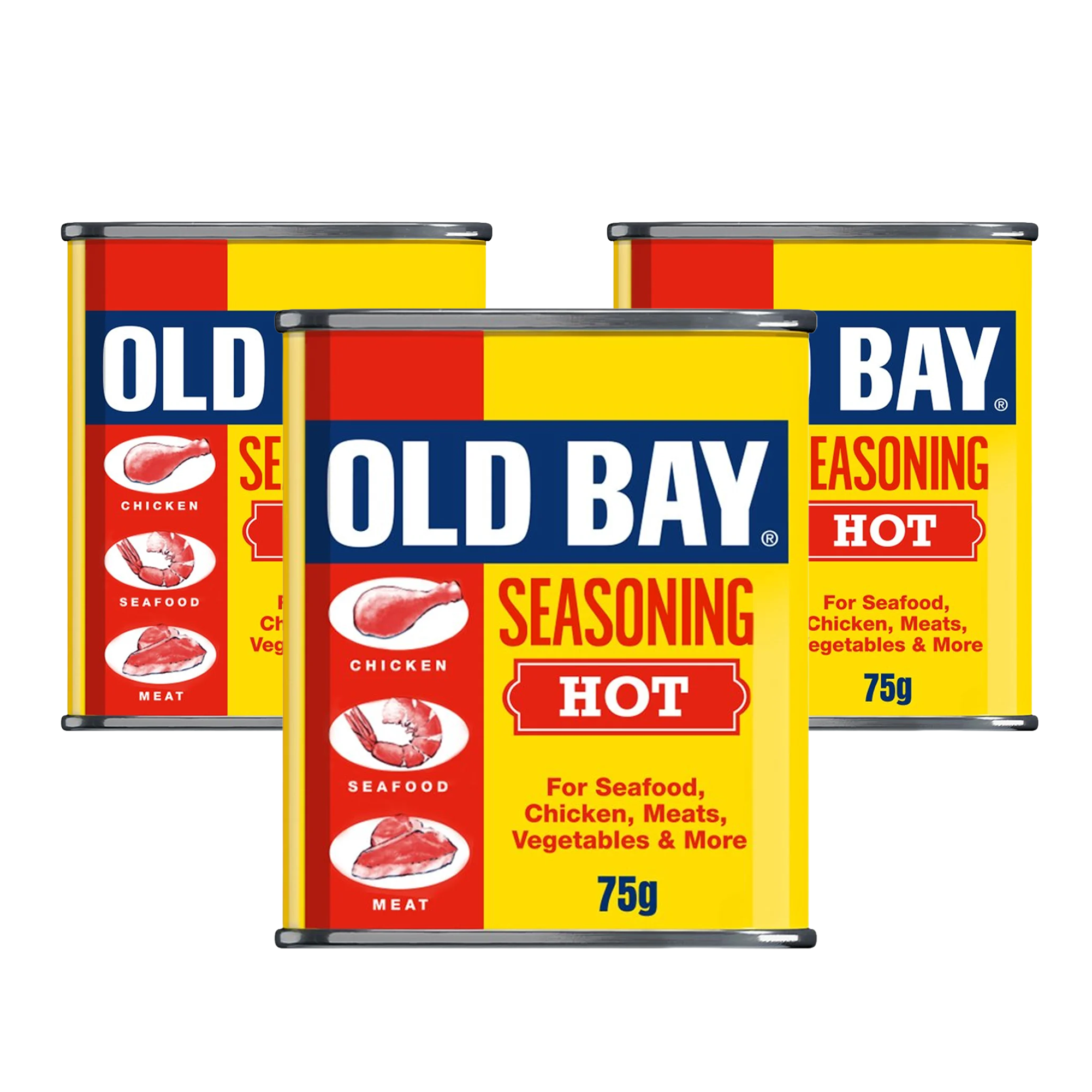 Old Bay Seasoning Hot 5 x 75g (5 Pack)- Out of Date