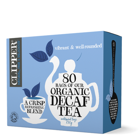 Clipper Organic Fair Trade Decaf 80 Tea Bags - Damaged Box