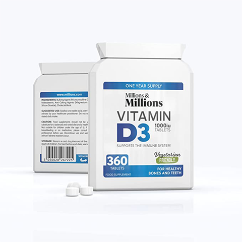 Millions & Millions Vitamin D3 1000iu 360 Tablets