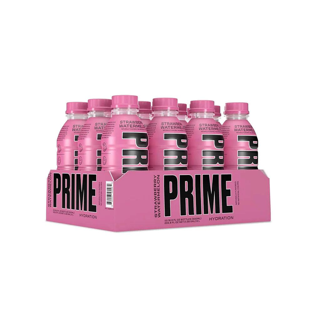 PRIME Hydration Strawberry Watermelon 12 x 500ml - Out of Date