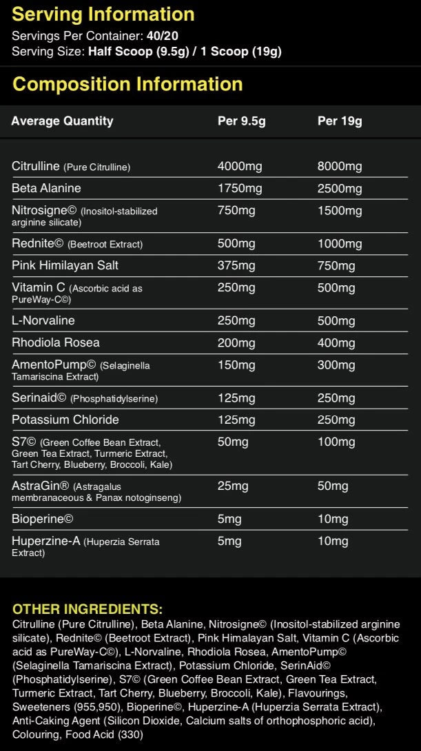 Poison Pump (Stim Free) 380g