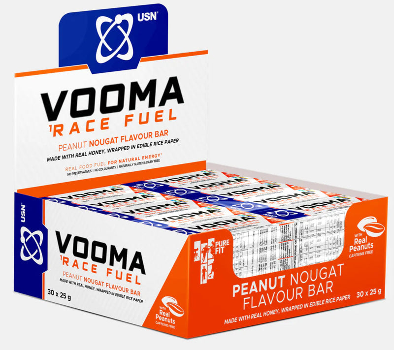 USN VOOMA Race Fuel Energy Bar Peanut Nougat 30 x 25g - Out of Date