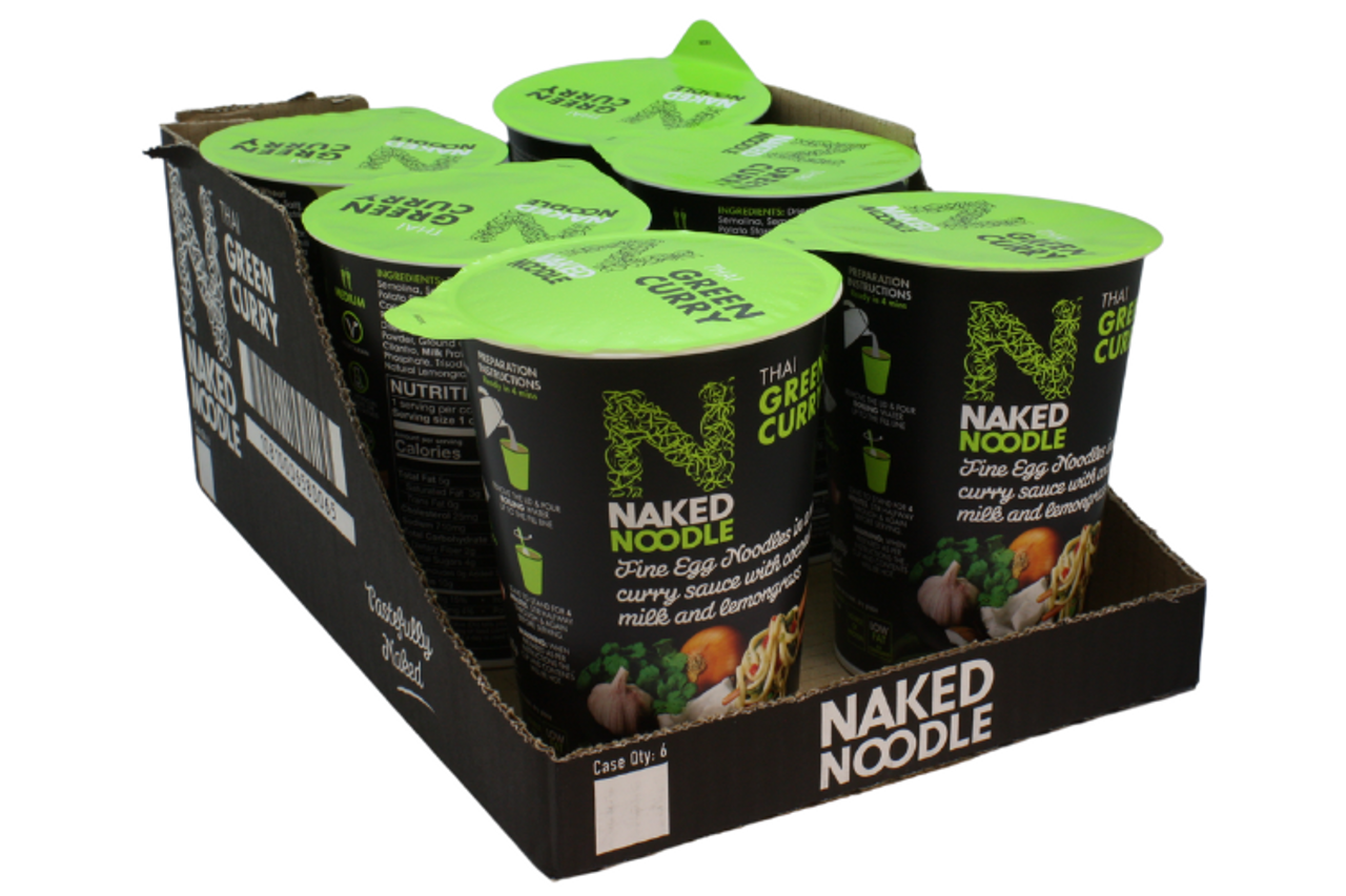 Naked Noodles Thai Green Curry 6 x 78g - Out of Date